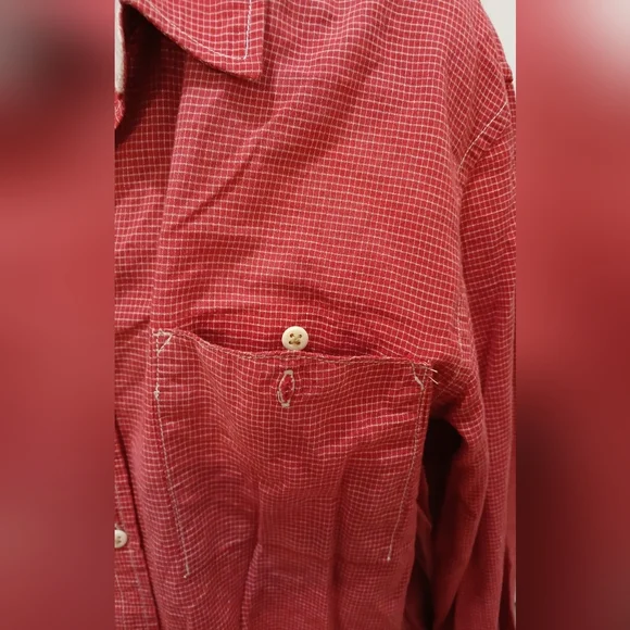 Men's Scotch & Soda Red Button Down Shirt - Picture 10 of 15